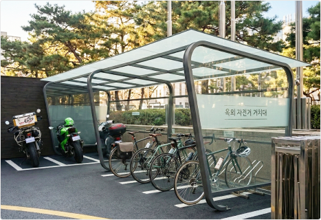 옥외 자전거 거치대